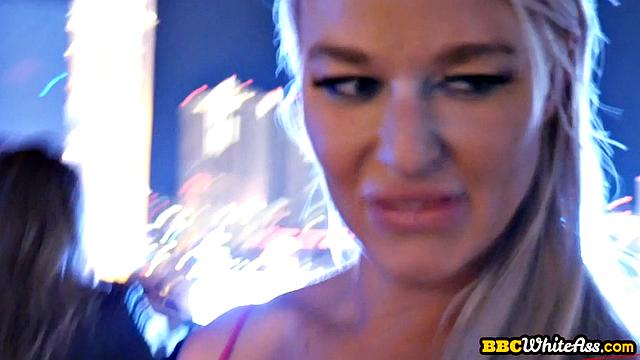 Horny babes smashed in IR threesome