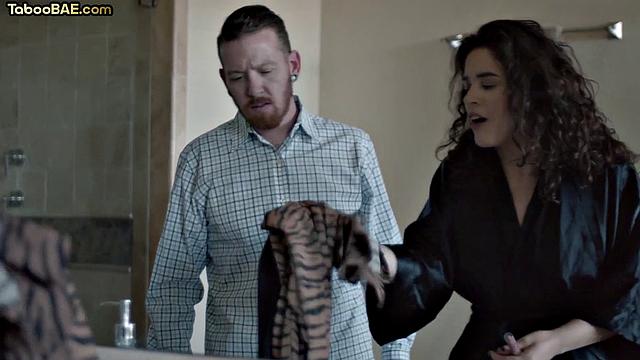 Horny slut cocksucking her lover