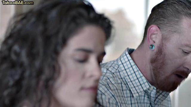 Horny slut cocksucking her lover