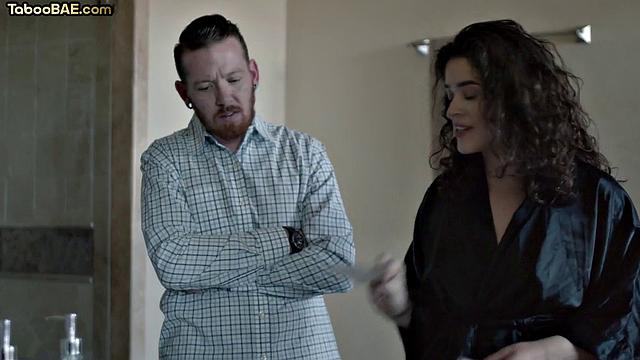 Horny slut cocksucking her lover