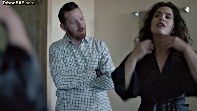 Horny slut cocksucking her lover