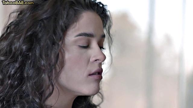 Horny slut cocksucking her lover