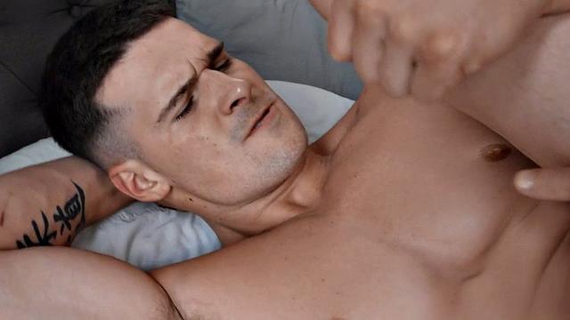 Rimjob jock bareback fucks and fingers anal hole