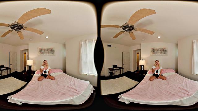 FORBVR - Your Hot Blonde Stepdaughter Wants A Special Gift From You For Her Birthday