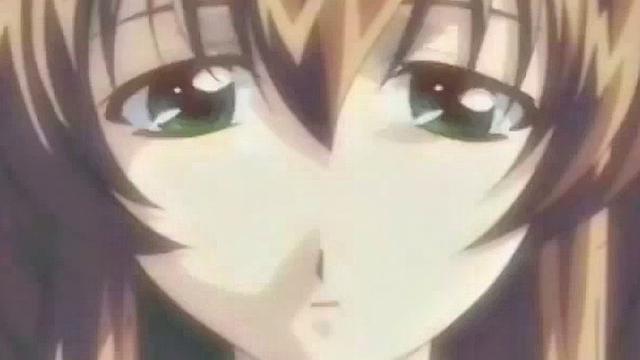 Brunette hottie gets drenched in cum after riding hard in anime bondage