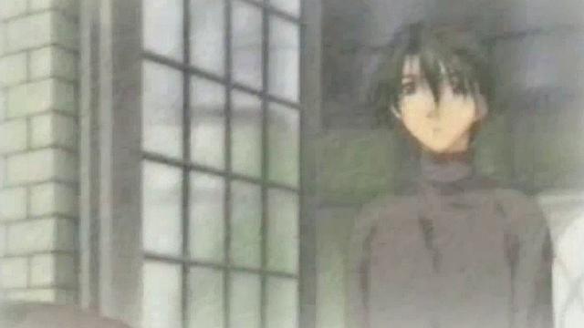 Brunette hottie gets drenched in cum after riding hard in anime bondage