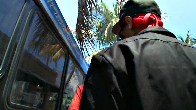 Dangerous thug subdued with cock