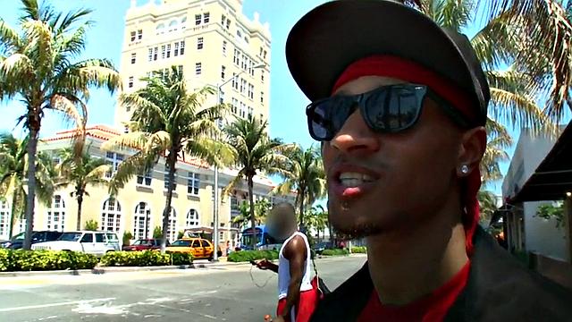 Dangerous thug subdued with cock