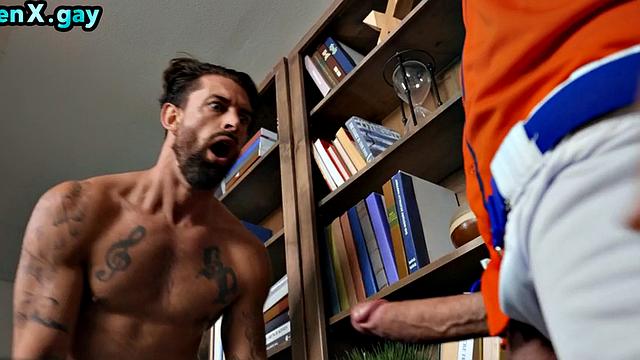 Manly trainer barebacks player in office for cumshot