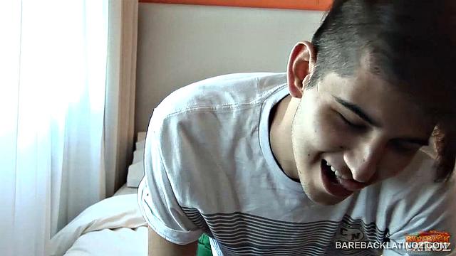 Our featured solo boy of the week is young Latino Merli. This skinny and smooth twink has a sexy little butt, which he enjoys fingering as he gets that uncut dick stiff and ready to stroke.