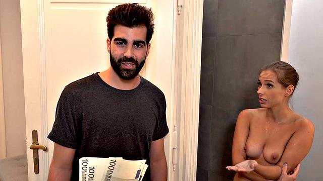 HUNT4K. Hunter resolves conflict with friend by paying for sex with his GF