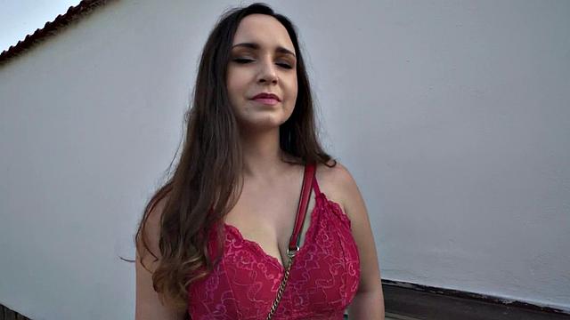 Amateur Czech busty babe fucked in tits and pussy for money