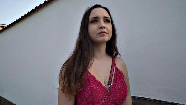 Amateur Czech busty babe fucked in tits and pussy for money