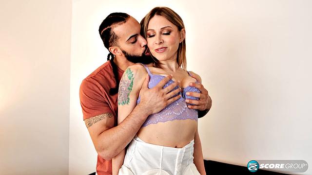 Agatha Delicious teaches a young guy how to please her butt