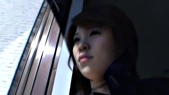 Japanese schoolgirl giving head