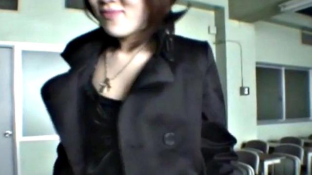 Japanese schoolgirl giving head