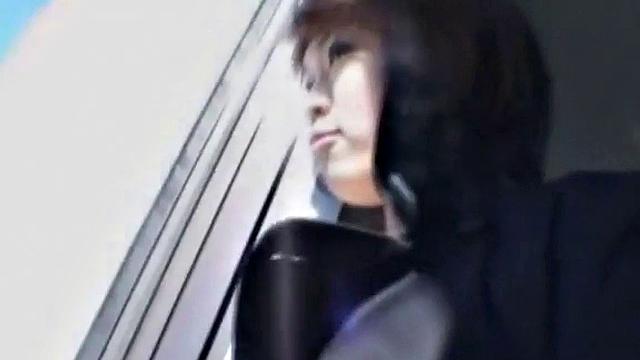 Japanese schoolgirl giving head