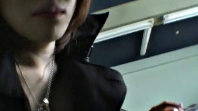 Japanese schoolgirl giving head