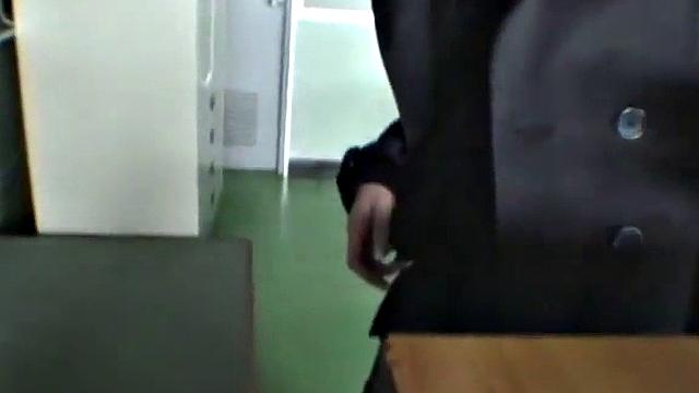 Japanese schoolgirl giving head