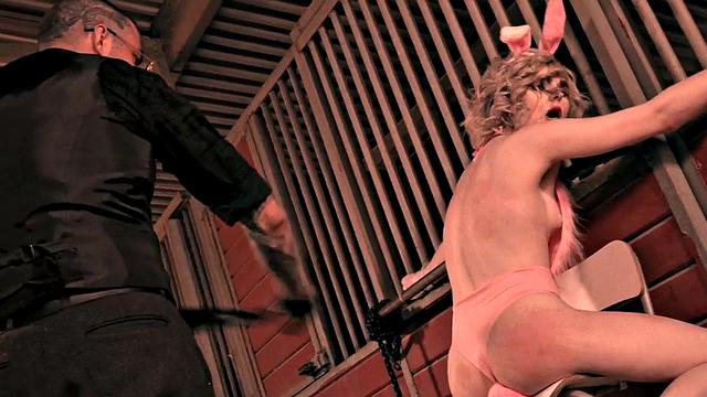 Tgirl submissives sucking dom in erotic threesome