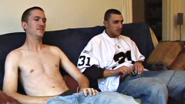 When Casper introduces his new friend, something special is going to happen. The boys stroke side-by-side, getting their cocks nice and hard.