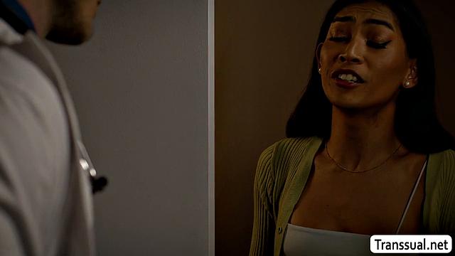 Fucking my horny TS patient late at night