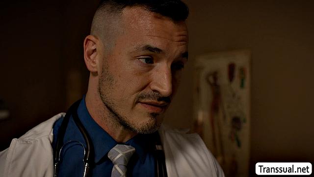 Fucking my horny TS patient late at night