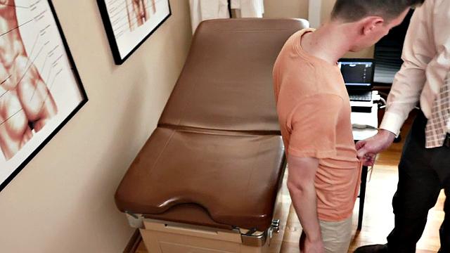 Small twink barebacked by doctor during ultrasound