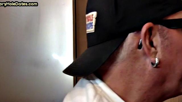 Gloryhole DILF gets fucked in bareback loving ass at home