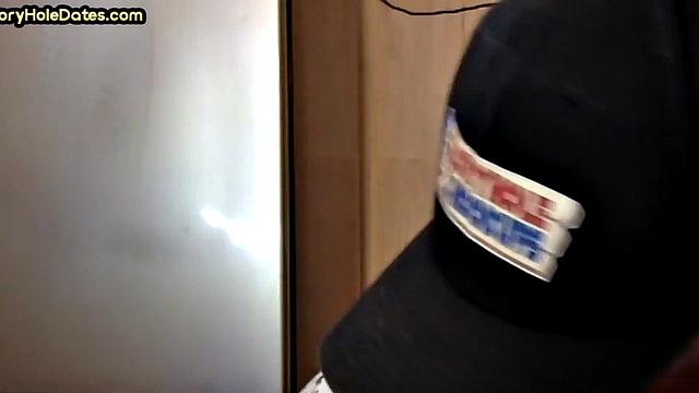 Gloryhole DILF gets fucked in bareback loving ass at home