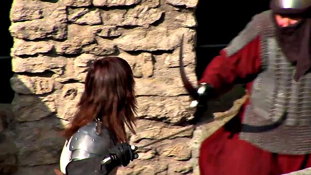 Theodora Ferreri The Female Knight Gets Three Cocks