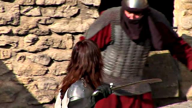 Theodora Ferreri The Female Knight Gets Three Cocks