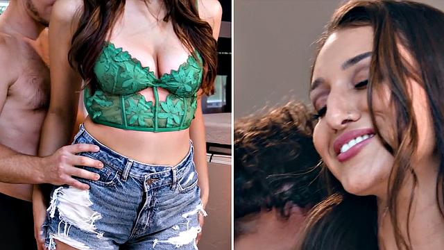 Big-titted bab gets passionately pounded by her BF