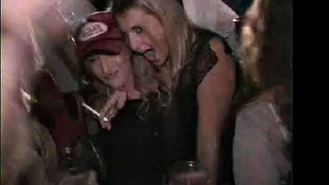 Pussy fingered teen chick lays back and takes it