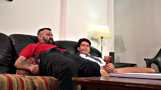 Athletic college top breeds inked after dick sucked