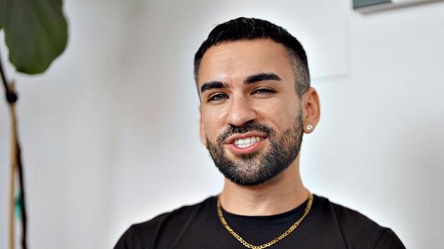 Solo perverted dirty gay enjoys hard masturbating