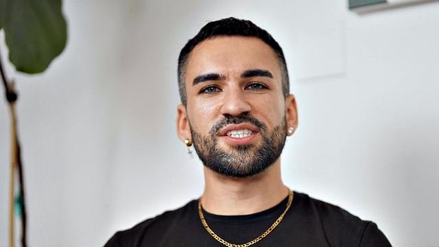 Solo perverted dirty gay enjoys hard masturbating