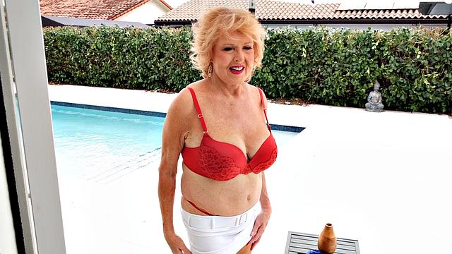 Now 77 years old, Desiree Eden, our oldest GILF returns