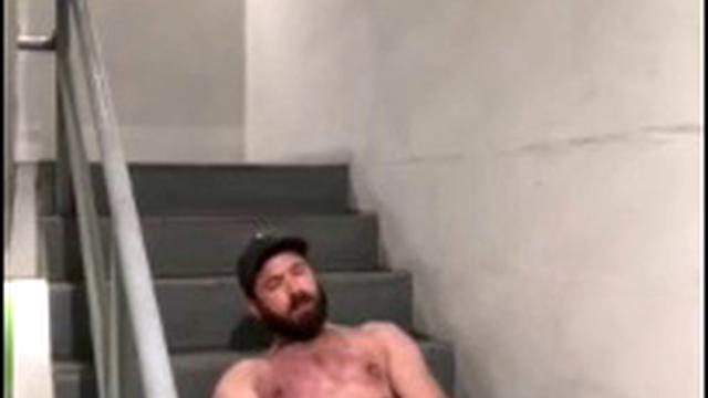 I adore masturbating on stairs