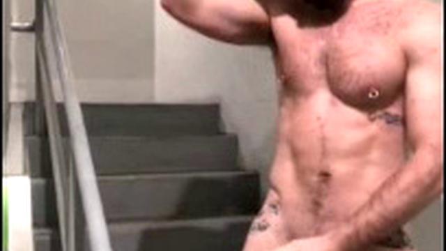 I adore masturbating on stairs