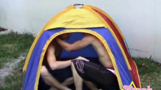 After college soccer tryouts, young Skyler sweet talks brawny and built Bryce into some outdoors sex. These frat boys give each other what their girlfriends cannot