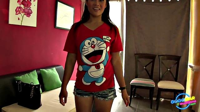 To get the position she slobbs my knob