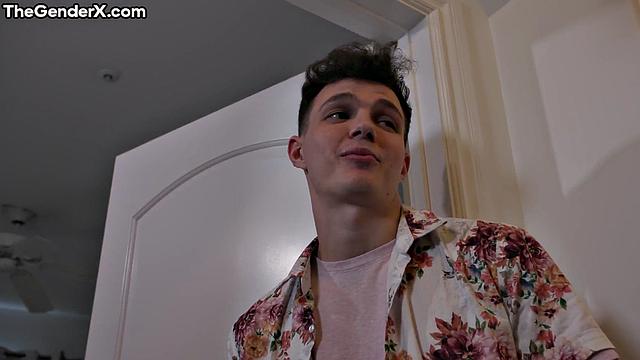 Cute tranny slut gets analpounded by stud