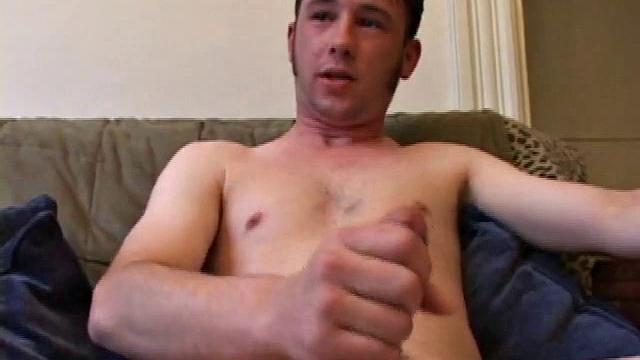 Phil Good gets naked and works up a stiff one. Then he strokes with determination, edging himself a few times along the way. After giving his cock a good workout, Jay oozes a nice warm load.