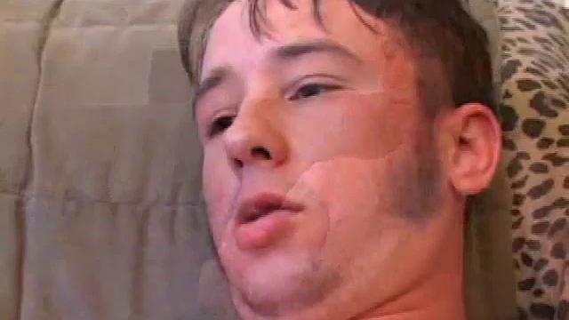 Phil Good gets naked and works up a stiff one. Then he strokes with determination, edging himself a few times along the way. After giving his cock a good workout, Jay oozes a nice warm load.