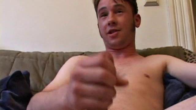 Phil Good gets naked and works up a stiff one. Then he strokes with determination, edging himself a few times along the way. After giving his cock a good workout, Jay oozes a nice warm load.