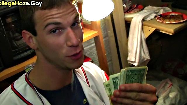 Fraternity newbie goes gay in college dormitory