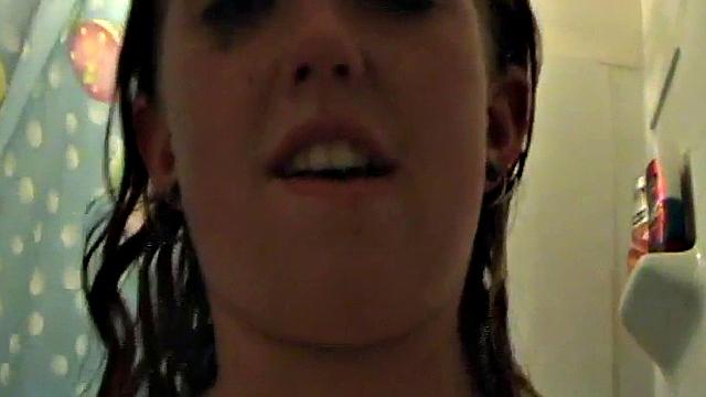 Shower teen drenched in cumshot