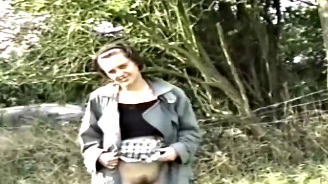 Persuaded to show panties and tits