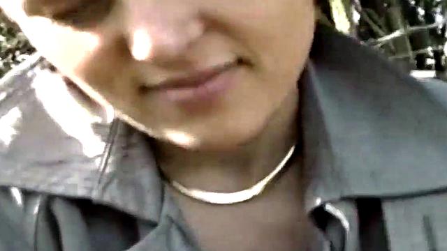 Persuaded to show panties and tits